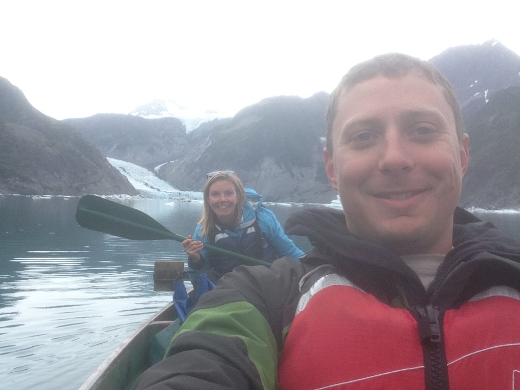 Christine West, Adam Maire, adventure guiding in alaska, fins to spurs, kayaking with seals
