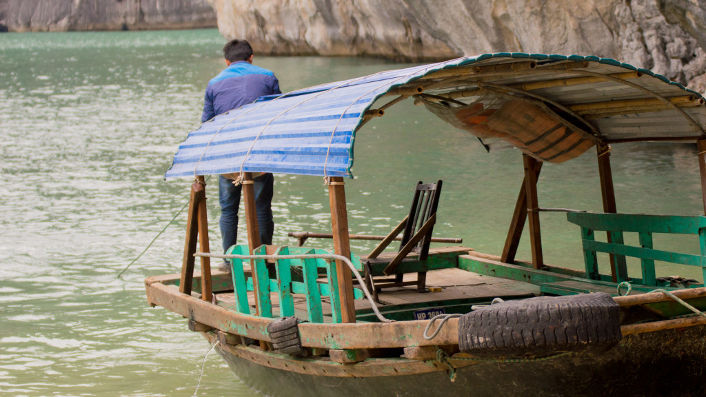 Boat, Climbing Ha Long Bay, Vietnam, Fins to Spurs, Adventure Work