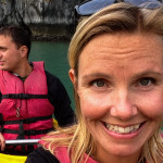 Christine West, Adam Maire, Fins to Spurs, Cat Ba, Vietnam, Kayaking Ha Long Bay