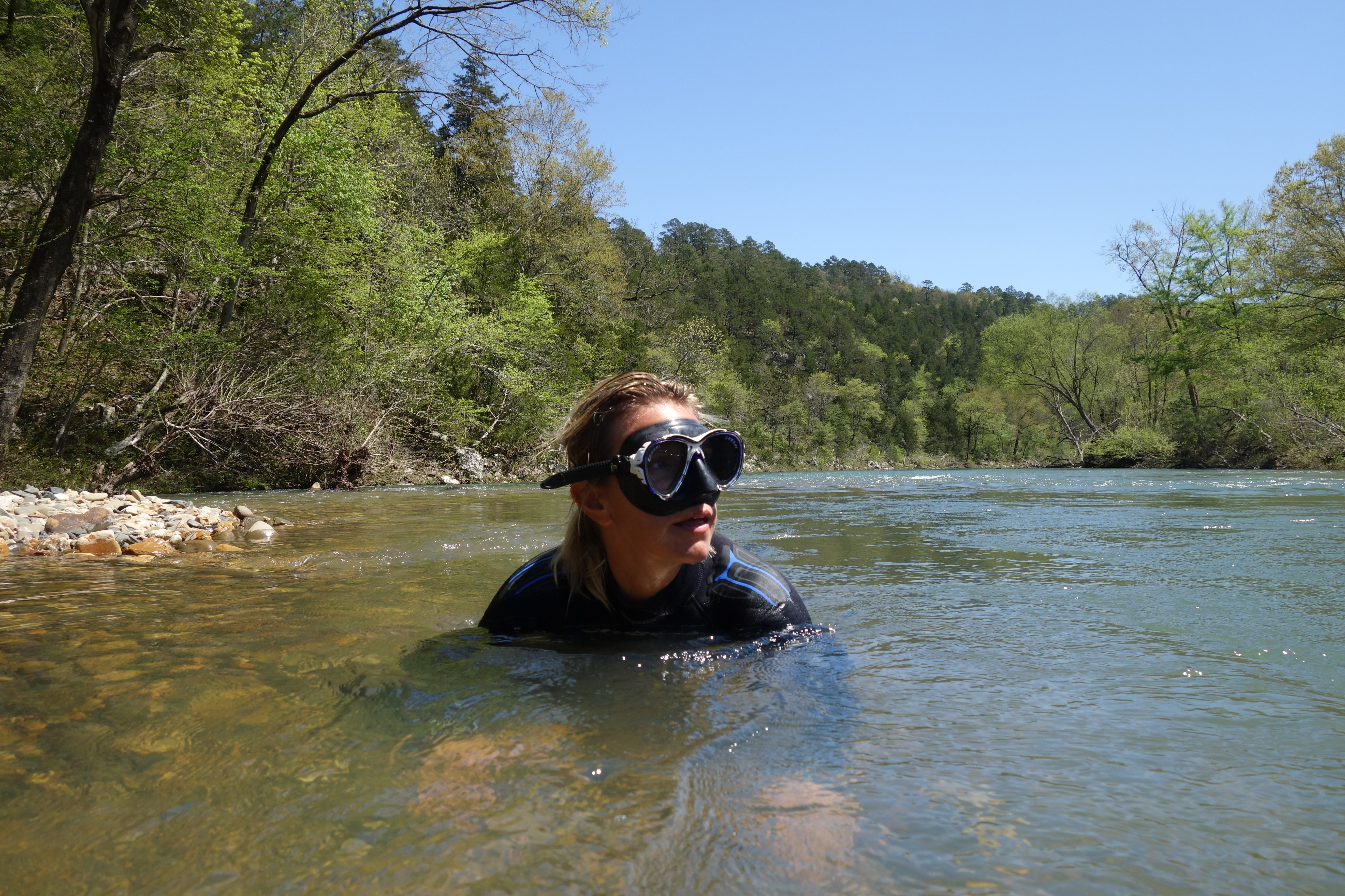 Camp Arkansas, Christine West, Dive and Drive, River, #GetYourFinsOn, Cressi